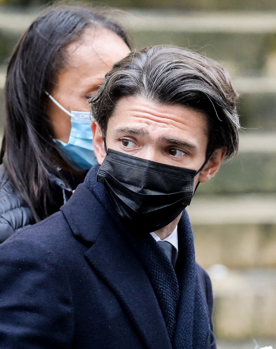 Gautier Capuçon - Arrivées aux Obsèques du danseur étoile Patrick Dupond en l'église Saint-Roch à Paris, France, le 11 mars 2021.