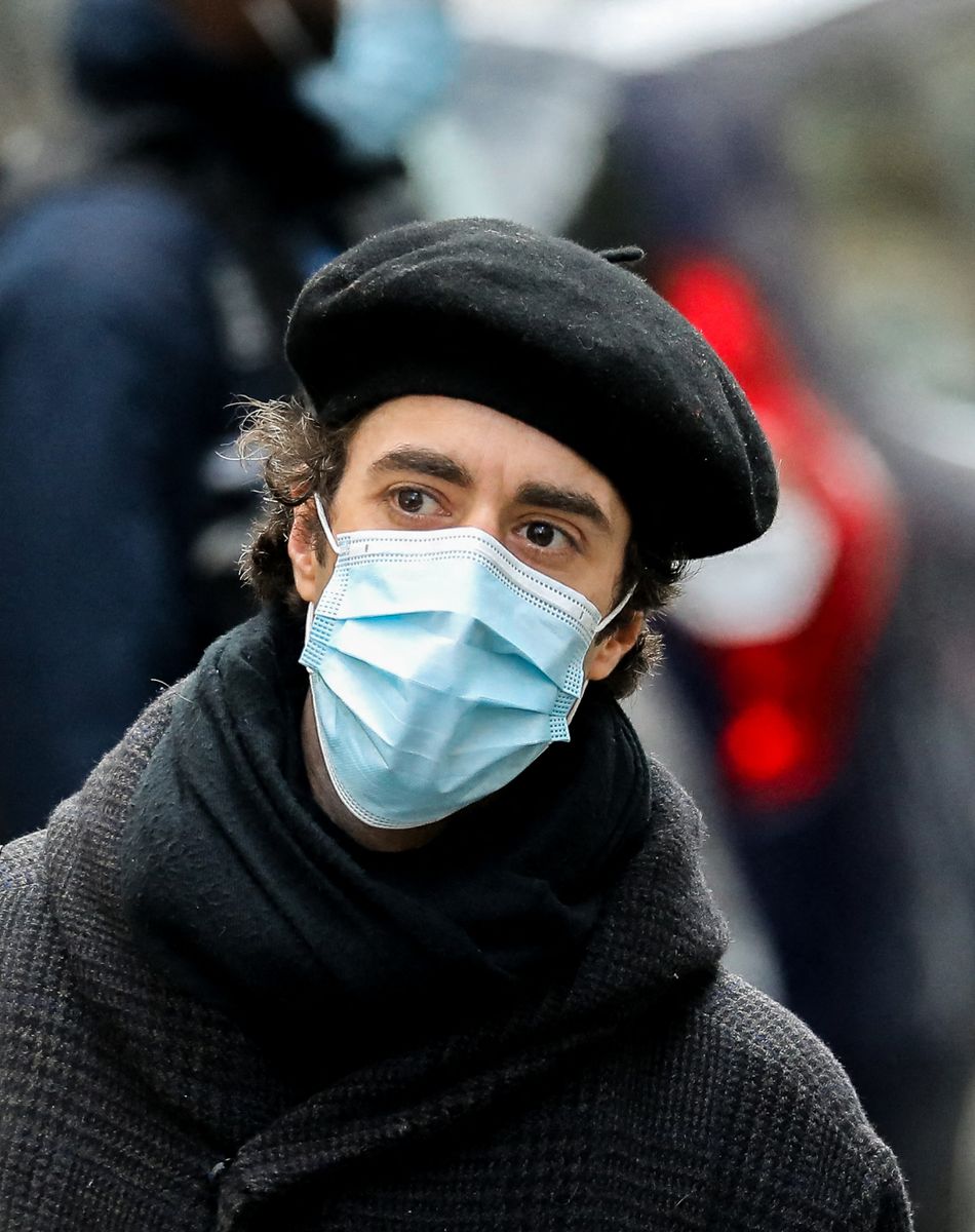 Arrivées aux Obsèques du danseur étoile Patrick Dupond en l'église Saint-Roch à Paris, France, le 11 mars 2021.