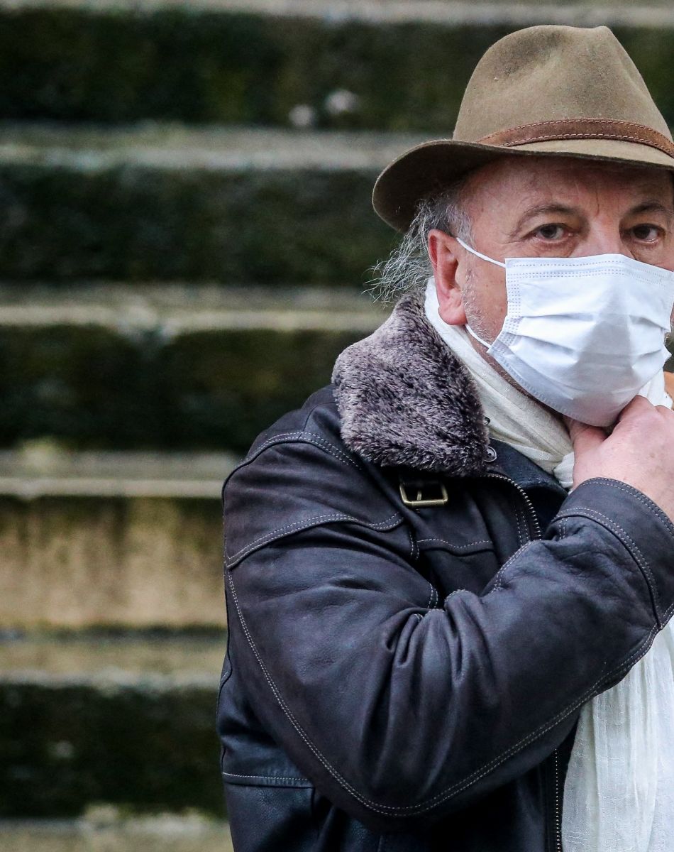 Arrivées aux Obsèques du danseur étoile Patrick Dupond en l'église Saint-Roch à Paris, France, le 11 mars 2021.