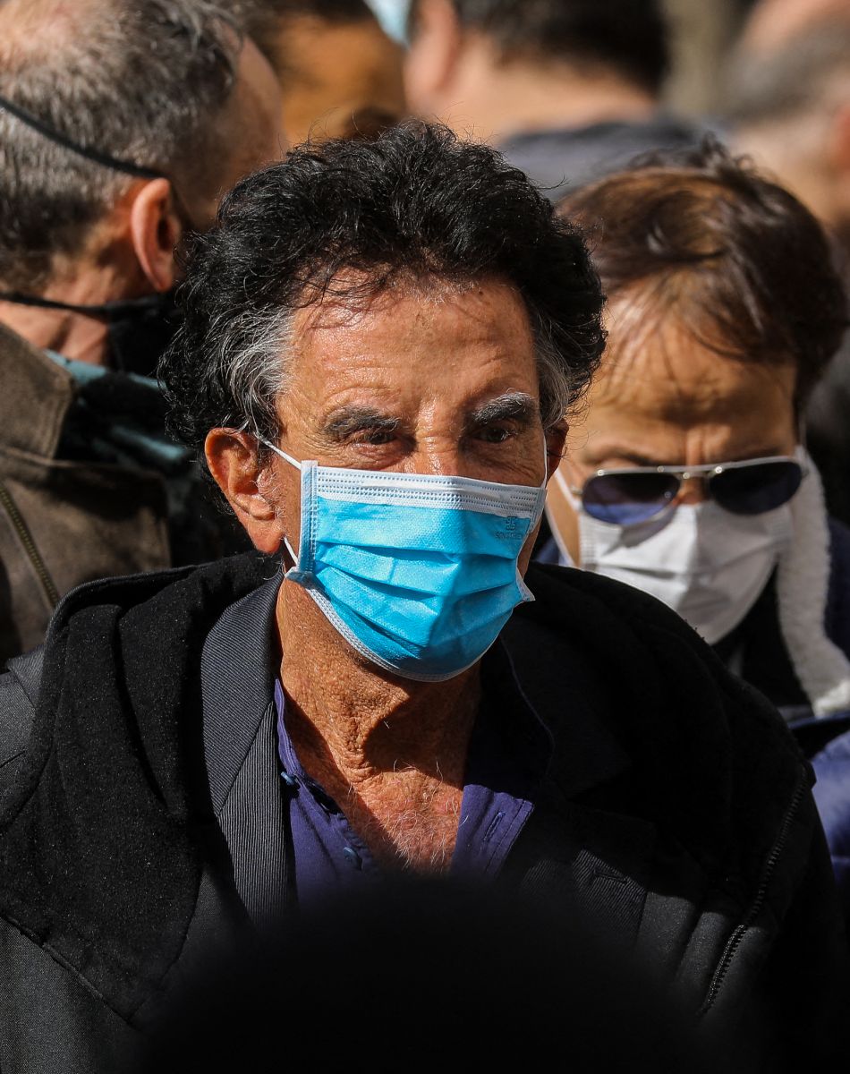 Jack Lang - Arrivées aux Obsèques du danseur étoile Patrick Dupond en l'église Saint-Roch à Paris, France, le 11 mars 2021.