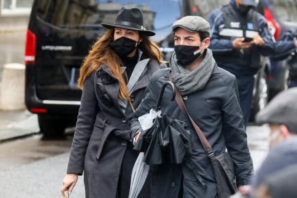 Arrivées aux Obsèques du danseur étoile Patrick Dupond en l'église Saint-Roch à Paris, France, le 11 mars 2021. 