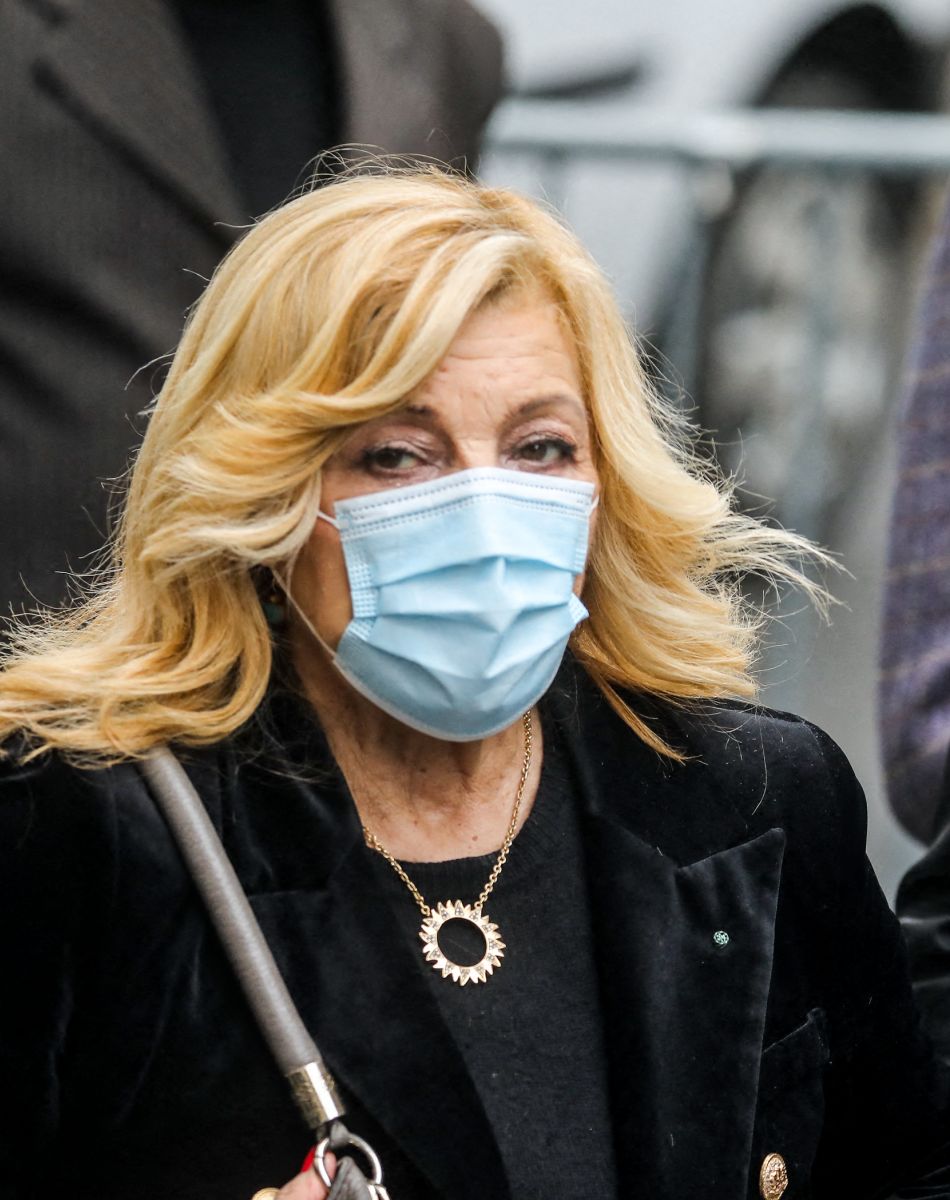 Nicoletta - Arrivées aux Obsèques du danseur étoile Patrick Dupond en l'église Saint-Roch à Paris, France, le 11 mars 2021.