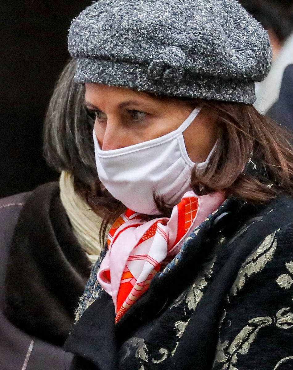 Ségolène Royal - Sorties des Obsèques du danseur Etoile Patrick Dupond en l'église Saint-Roch à Paris, France, le 11 mars 2021.