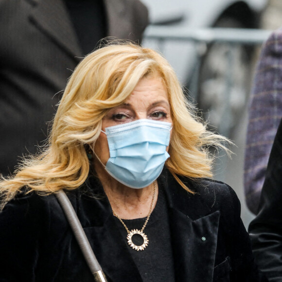 Nicoletta - Arrivées aux Obsèques du danseur étoile Patrick Dupond en l'église Saint-Roch à Paris, France, le 11 mars 2021. 