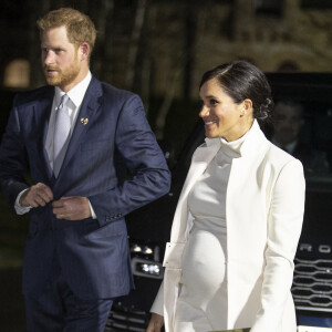 Le prince Harry et Meghan Markle, enceinte, arrivent au musée d'histoire naturelle pour assister à la soirée de gala The Wilder Earth à Londres