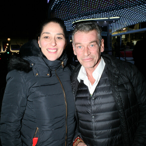 Patrick Dupond et sa compagne Leïla Da Rocha - Les célébrités arrivent pour l'inauguration de la grande roue à Paris, France, le 17 novembre 2017. © JLPPA/Bestimage