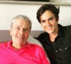 Alain Delon et son fils Alain-Fabien sur Instagram, septembre 2019.
