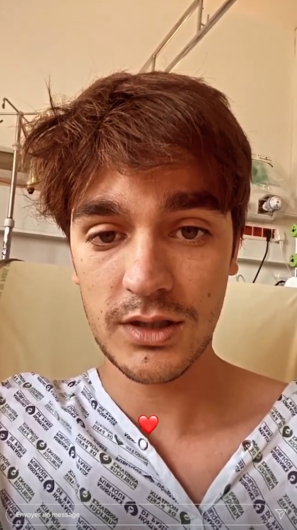 Alain-Fabien Delon hospitalisé pour un pneumothorax, donne de ses nouvelles sur Instagram, le 3 septembre 2020.