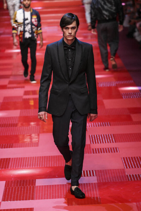 Alain-Fabien Delon - Défilé de mode Hommes "Dolce & Gabbana" 2018 lors de la fashion week de Milan. Le 17 juin 2017