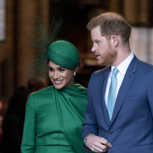 Le prince Harry, duc de Sussex, et Meghan Markle, duchesse de Sussex - La famille royale d'Angleterre lors de la cérémonie du Commonwealth en l'abbaye de Westminster à Londres.