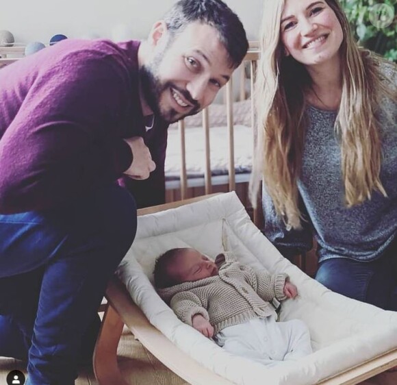 Charline et Vivien de "Mariés au premier regard" avec leur fille Victoire, photo Instagram