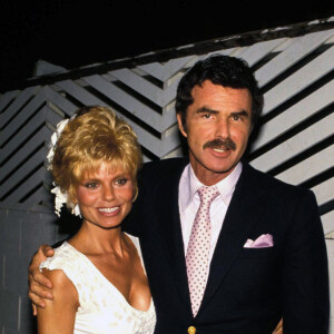 Burt Reynolds et son ex-épouse Loni Anderson en 1986.