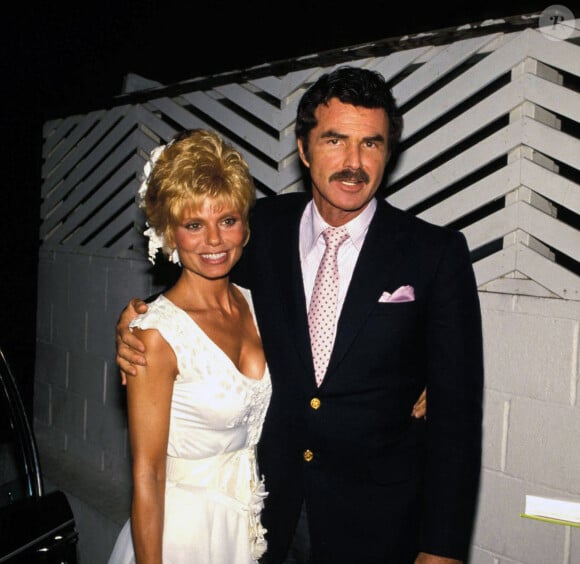Burt Reynolds et son ex-épouse Loni Anderson en 1986.
