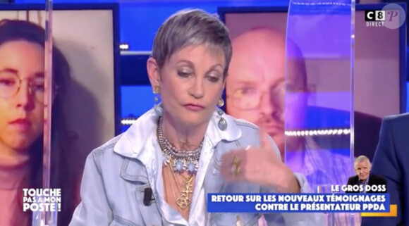 Isabelle Morini-Bosc dans l'émission Touche pas à mon poste. Le 16 mars 2021.
