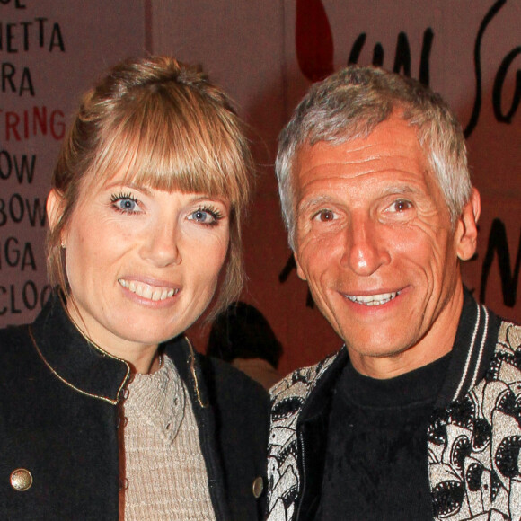 Nagui et sa femme Mélanie Page lors du vernissage de l'exposition consacrée à l'oeuvre et l'imaginaire de Christian Louboutin "l'Exhibitionniste' (L'Exibition[niste]) au Palais de la Porte Dorée, à Paris, France, le 24 février 2020. © Philippe Baldini/Bestimage