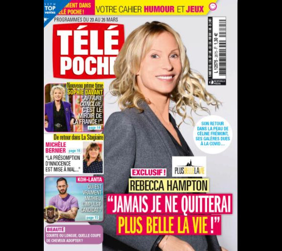 Couverture du magazine "Télé Poche" du 15 mars 2021