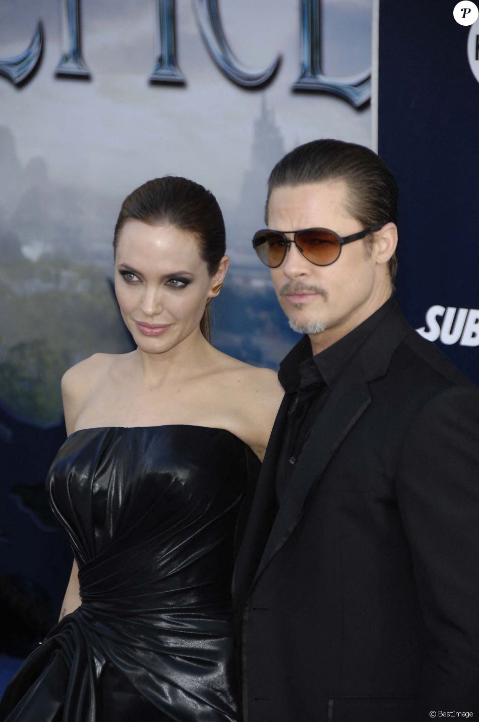 Angelina Jolie et Brad Pitt - Première du film Maleficient à Los Angeles, le 29 mai 2014.