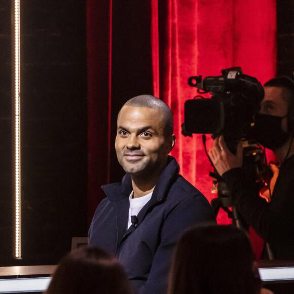 Exclusif - Tony Parker - Enregistrement de l'émission "On est presque en direct" (OEED), présentée par L.Ruquier, et diffusée sur France 2 le 12 décembre 2020 © Jack Tribeca / Bestimage 