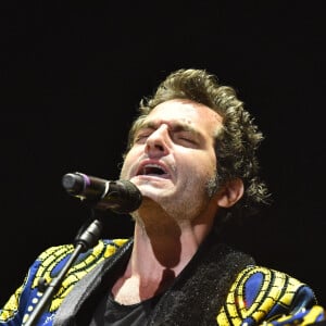 Le chanteur M (Matthieu Chedid) - Festival Solidays à l'Hippodrome de Longchamp à Paris. Le 25 juin 2017. © Lionel Urman/Bestimage