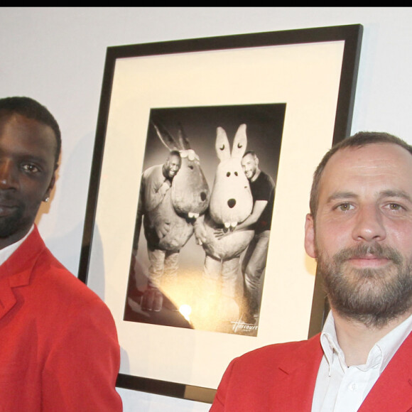 Omar Sy et Frec Testot au Palais de Tokyo à Paris.