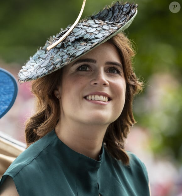La princesse Eugenie d'York - La famille royale d'Angleterre vient assister au Ladies Day des courses de chevaux à Ascot.