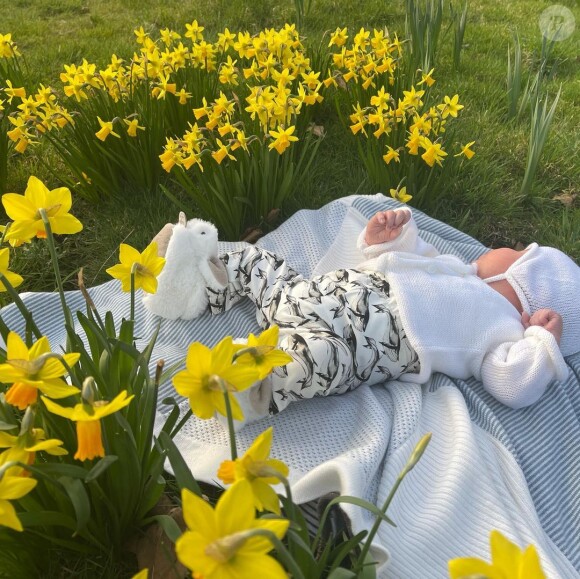 Eugénie d'York célèbre sa première Fête des mères avec son fils August, le 14 mars 2021.