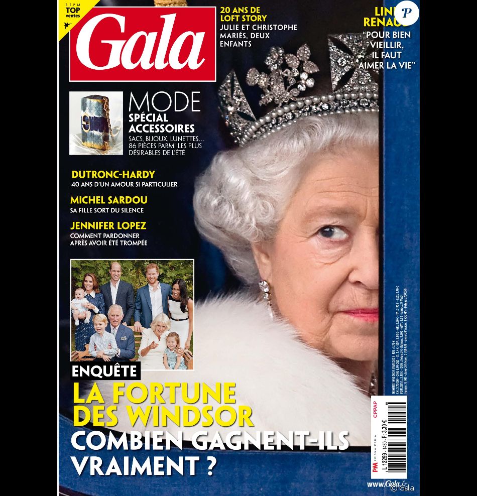 Couverture du nouveau magazine "Gala" paru le 25 mars 2021