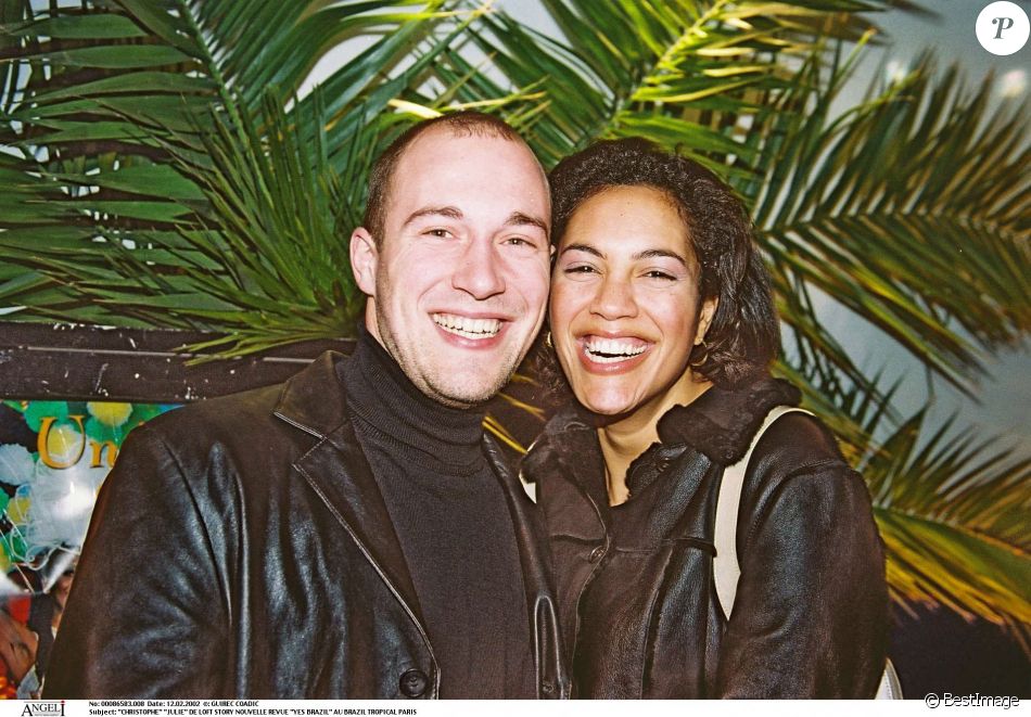 Julie et Christophe de "Loft Story" en 2002 à Paris