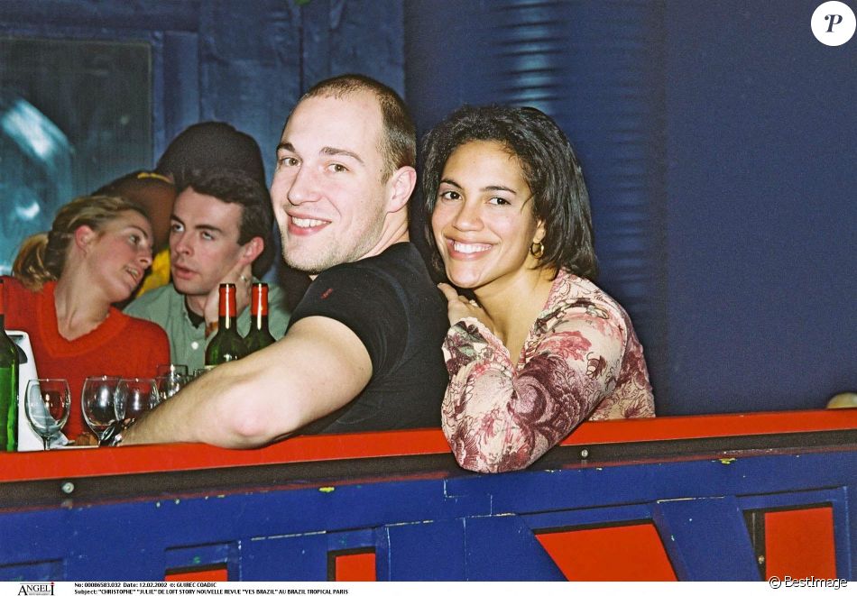 Julie et Christophe de "Loft Story" en 2002 à Paris
