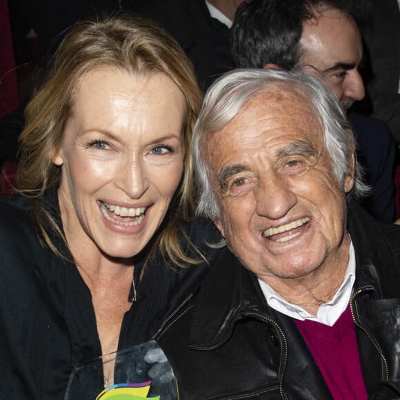 Estelle Lefébure et Jean-Paul Belmondo - 4e Edition des "Trophées du Bien-Etre" au théâtre de la Gaité Montmartre à Paris, le 22 septembre 2019. © Pierre Perusseau/Bestimage