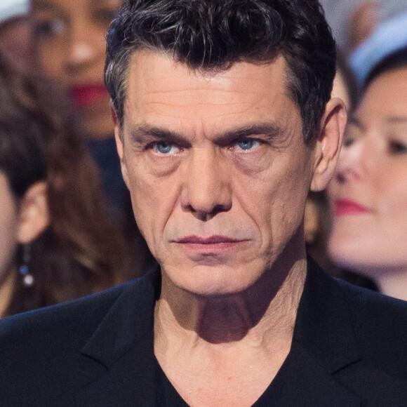 Marc Lavoine - Deuxième jour de la 33ème édition du Téléthon au Parc de la Villette à Paris le 7 décembre 2019. Le compteur de la 33ème édition du Téléthon a atteint 74,6 millions d'euros dimanche 8 décembre, en hausse par rapport à l'édition 2018 où l'événement caritatif avait été bousculé par la mobilisation des "gilets jaunes". © Tiziano Da Silva/Bestimage