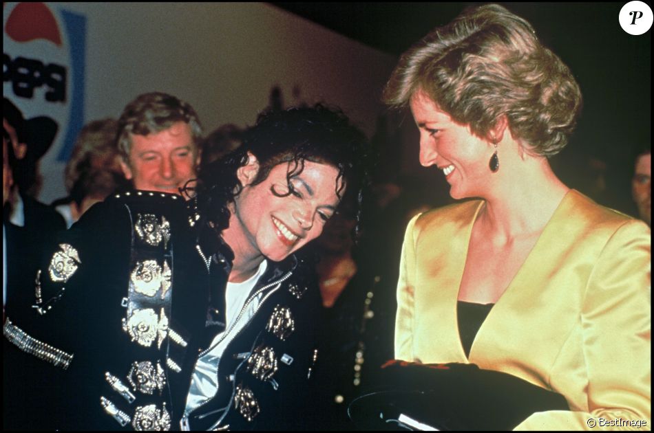 Archives - Michael Jackson et la princesse Lady Diana en 1990.