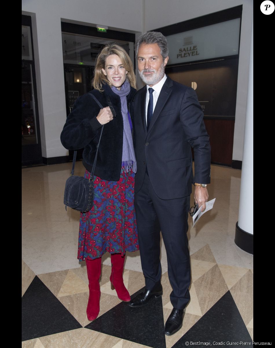 Semi-exclusif - Julie Andrieu et son mari Stéphane Delajoux à la représentation de "Dream Compagnie Julien Lestel" à la salle Pleyel à Paris le 16 janvier 2020. © Coadic Guirec-Pierre Perusseau/Bestimage