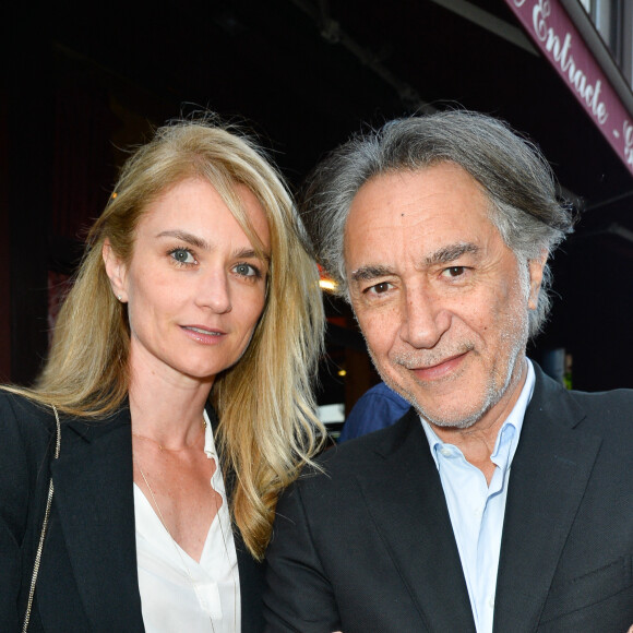 Richard Berry et sa femme Pascale Louange - Générale de la pièce "Ça coule de source" écrite par L. M. Colla au théâtre de la Gaîté-Montparnasse à Paris, le 30 mai 2017. © Coadic Guirec/Bestimage