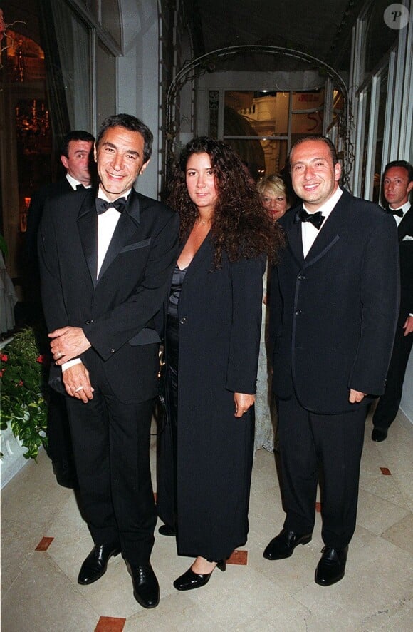 Richard Berry, sa fille Coline et Patrick Timsit au Festival de Cannes en 1999.