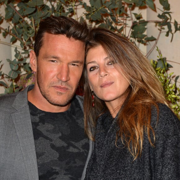 Benjamin Castaldi et sa femme Aurore Aleman - Inauguration du nouvel hôtel 5 parisien au coeur du Triangle d'Or "Les Jardins du Faubourg" à Paris. © Veeren/Bestimage