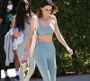Kendall Jenner à la sortie de son cours de pilates à Los Angeles, le 27 mars 2021. 