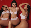 Kim Kardashian, Kendall et Kylie Jenner posent pour la campagne de la Saint Valentin de SKIMS, la marque de Kim Kardashian