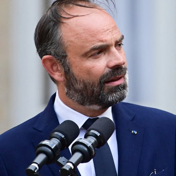 Passation de pouvoir à Matignon entre Edouard Philippe et Jean Castex, nouveau Premier ministre. Paris, le 3 juillet 2020. © JB Autissier / Panoramic / Bestimage