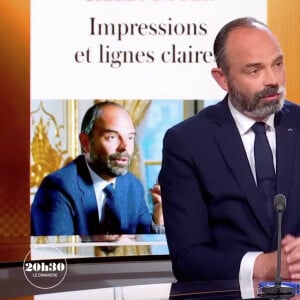 Edouard Philippe sur le plateau de l'émission "20h30 le dimanche", sur France 2. Le 4 avril 2021.