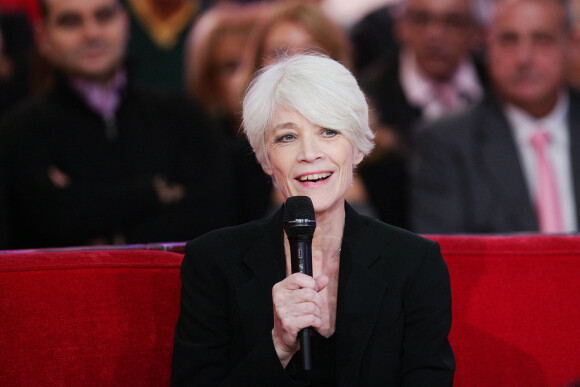Francoise Hardy à l'enregistrement de l'émission "Vivement Dimanche", le 30 octobre 2012.