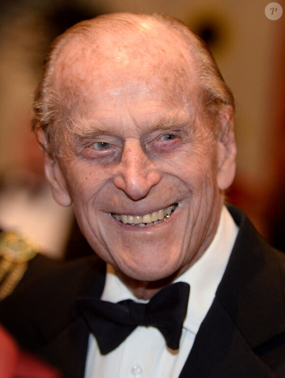 Le prince Philip arrive à la réception marquant la semaine du Commonwealth au Guildhall à Londres. Le 16 mars 2016.