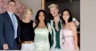M. Pokora et Christina Milian à Los Angeles fêtent l'ouverture du nouveau shop Beignet Box cafe le 10 avril 2021.