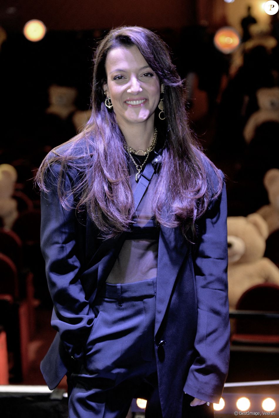 Exclusif - Camille Lellouche lors du livestream "CamKev Comedy and Songs" de C.Lellouche et de K.Adams sur la plateforme de streaming Gigson.live au théâtre Mogador à Paris © Veeren/Bestimage