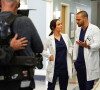 Jesse Williams sur le tournage de Grey's Anatomy.