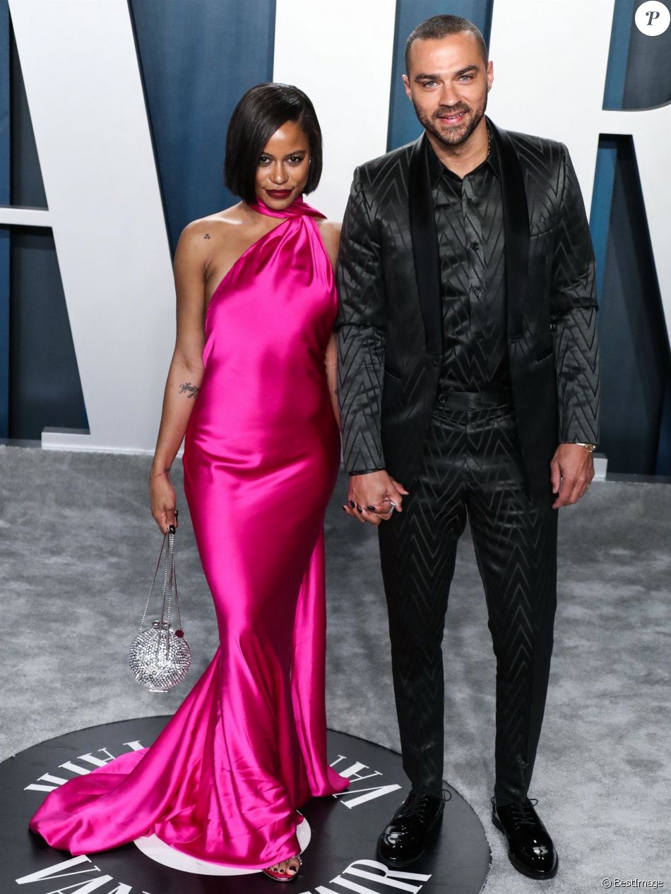 Jesse Williams et sa compagne Taylour Paige à la soirée Vanity Fair