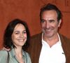 Jean Dujardin et sa femme Nathalie Péchalat à Roland Garros. © Jacovides - Moreau / Bestimage 