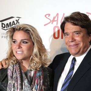 Bernard Tapie avec sa femme Dominique et sa fille Sophie - Avant-première de 'Salaud on t'aime' à l'UGC Normandie sur les Champs-Elysées à Paris le 31 mars 2014.