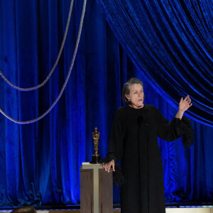 Frances McDormand - 93ème cérémonie des Oscars dans la gare Union Station à Los Angeles, le 25 avril 2021.