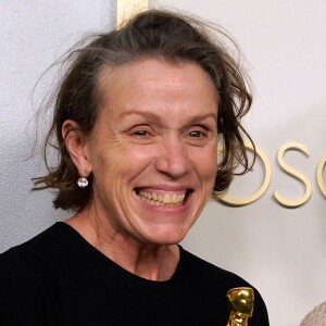 Frances McDormand (Oscar de la meilleure actrice pour le film "Nomadland") - 93ème cérémonie des Oscars dans la gare Union Station à Los Angeles, le 25 avril 2021.